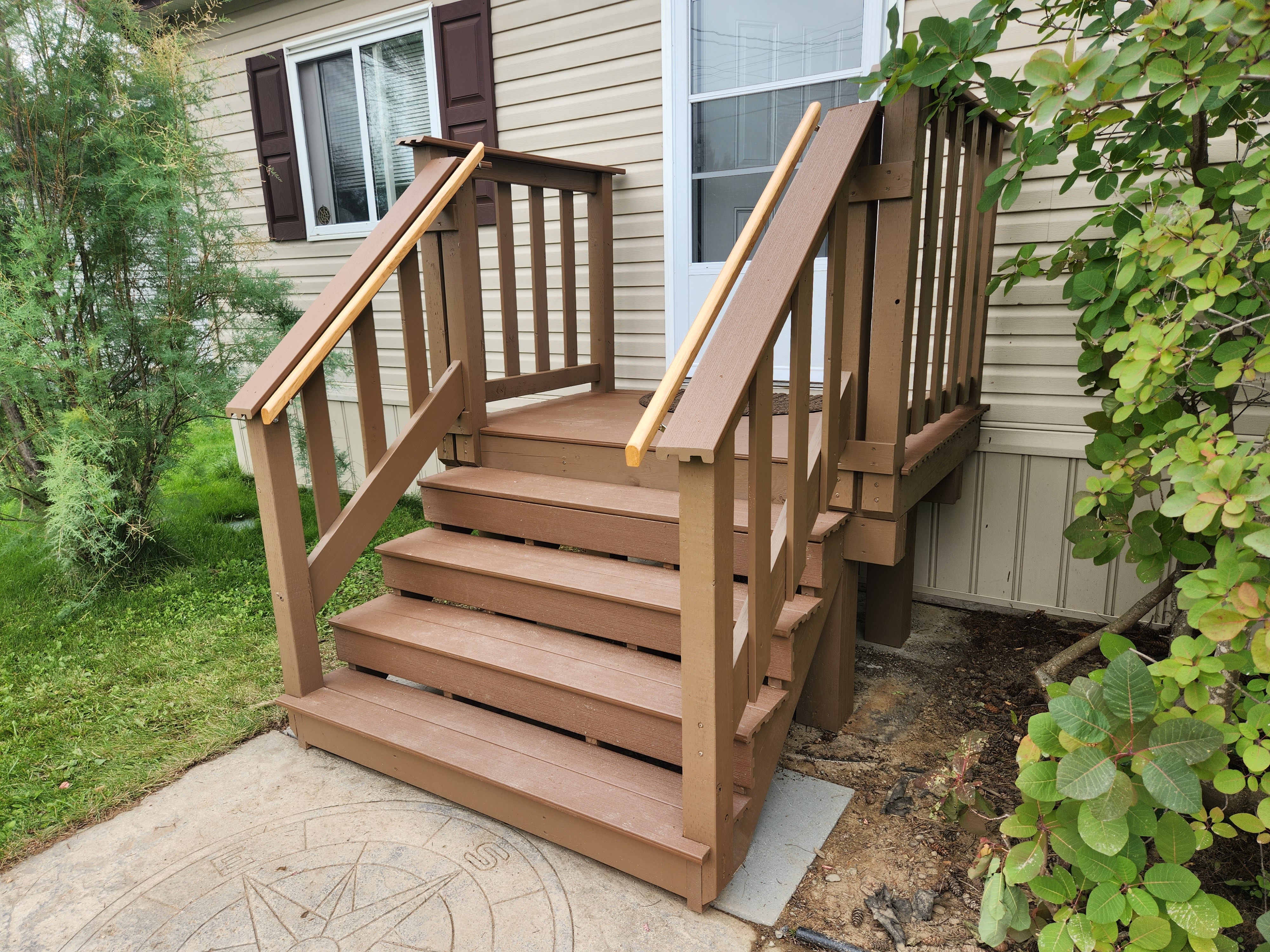 Custom deck and stair construction